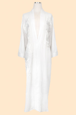 White on White Kimono Robe